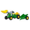 Traktor na pedale rollyKid John Deere sa prikolicom - 023110