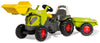 Rolly Kid Claas Axos 240 traktor sa utovarivačem i prikolicom 025169