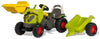 Rolly Kid Claas Axos 240 traktor sa utovarivačem i prikolicom 025169