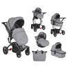 3u1 Kolica za bebe Moni Ellada - Grey (Siva)