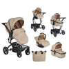 3u1 Kolica za bebe Moni Ellada - Beige (Bež)