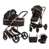 2u1 Chipolino Amore kombinovana kolica - Obsidian gold (Crna/zlatna)