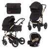 2u1 Kombinovana kolica Chipolino Camea - Ebony (Crna)