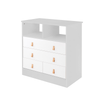 KikkaBoo Aspen komoda - Grey (Siva)