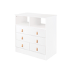 KikkaBoo Aspen komoda - White (Bela)