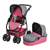 2u1 Kolica za lutke Knorr Coco Jeans - Pink (Roze) 90720