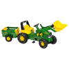 Traktor na pedale rollyJunior John Deere sa prikolicom i utovarivačem - 811496