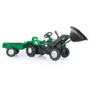 Traktor na pedale Dolu Ranchero sa prikolicom i utovarivačem - 080486 Zelena