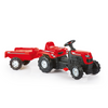 Traktor na pedale Dolu Ranchero sa prikolicom - 081469 Crvena