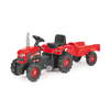 Traktor na pedale Dolu sa prikolicom - 081537 Crvena