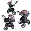 2u1 Kombinovana kolica za bebe BBO Star - Animal print (Životinje)