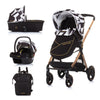 3u1 Kolica za bebe Chipolino Elite - Black/white (Crno/bela)