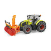 Traktor Claas Axion 950 sa lancima i čistačem za sneg - Bruder poljoprivreda - 030179