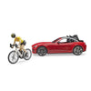 Roadster sa biciklom i biciklistom - Bruder slobodno vreme - 034856
