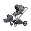 2u1 Kolica za bebe Hot Mom F22 - Dark grey (Tamno siva)