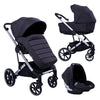 3u1 Kolica za bebe Jungle Motto - Black Adonez (Crna)