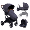 3u1 Kolica za bebe Jungle Motto - Fume Black (Crna)