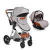 Moni Alma 2u1 kombinovana kolica - Light grey (Svetlo siva)